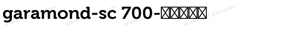 garamond-sc 700字体转换
